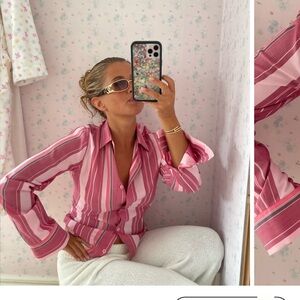 Djerf Avenue Little Shirt Sorbet NWT